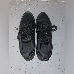 Black Nike leather shoes
